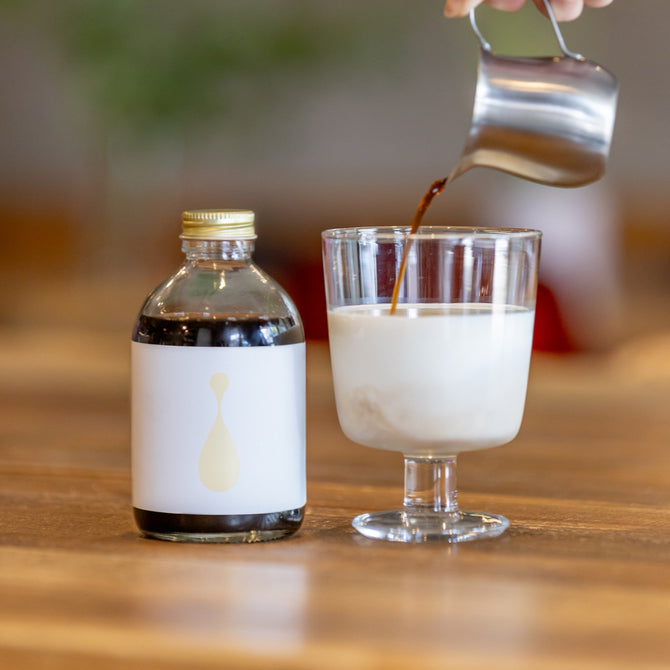 【敬老の日ギフト】デカフェ コーヒーベース2本セット（加糖・無糖）